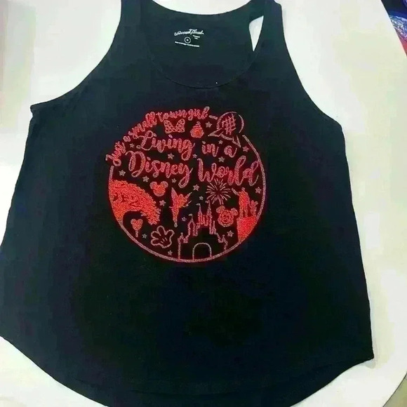 Disney Glitter Tank XL Just a Small Town Girl. Item# AP - Picture 1 of 7